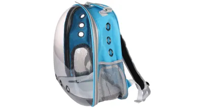 Image de Merco Petbag Sac à dos transparent pour animaux de compagnie bleu clair 1 pièce
