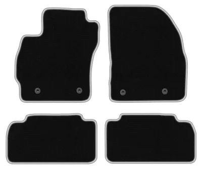 Immagine prodotto di Tappetini in moquette per Mazda Premacy III 2010- (monovolume) – set 4 pezzi, nero/argento, su misura – Wielganizator CARLUX