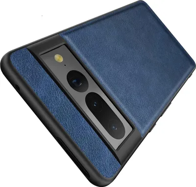 Image de Coque en silicone pour Google Pixel 7 Pro 5G Coque bleu marine avec cuirPolyuréthaneGE2AE
