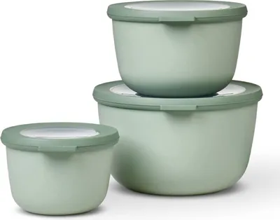 Obrázok produktu pre MEPAL 106231094700 MEPAL Frischhaltedosen-Set Cirqula 8,5/10,0/11,5 cm hoch nordic sage 0,5/1,0/2,0 l, 1 Set