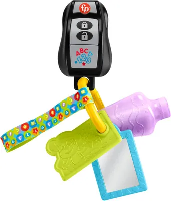 Produktbild von Fisher-Price Laugh & Learn Play & Go Activity Keys, 0,5 Jahr(e), Batterien erforderlich, LR44, Kunststoff, Mehrfarbig