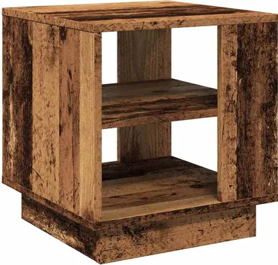 Obrázek produktu pro Konferenční stolek old wood 40 x 40 x 43 cm kompozitní dřevo