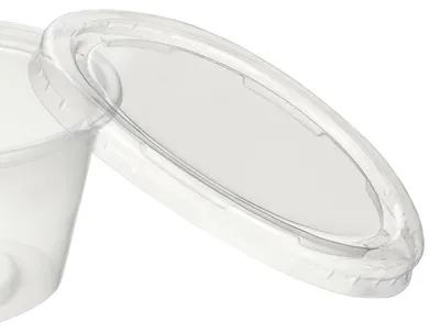 Produktbild von 1000x Deckel für Dressingbecher 50ml,80ml,100ml und 125ml transparent aus PP,.