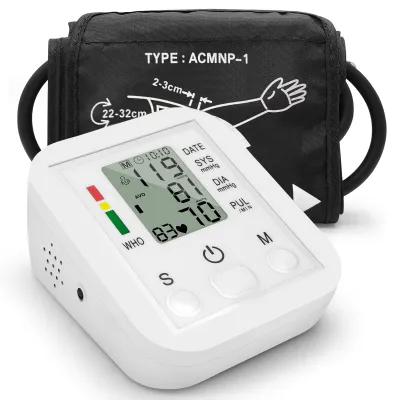 Obrázek produktu pro Nositelný elektronický měřič krevního tlaku Náramkový měřič krevního tlaku pro domácnost s LCD displejem Přesné měření