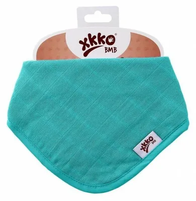 Obrázok produktu pre KIKKO Slintáčik/šatka bambusová Colours, turquoise 1 ks