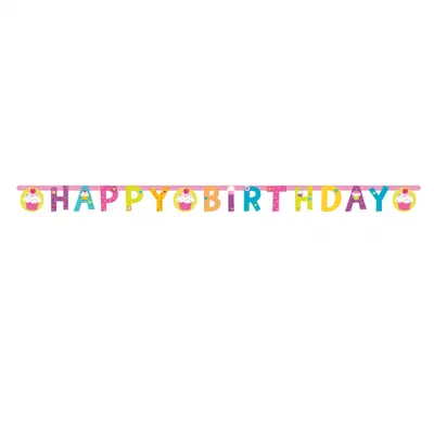 Produktbild von Cupcake Party Birthday Girlande 1,8m