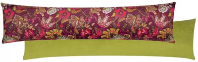 Obrázek produktu pro Furn Viranai – lišta proti průvanu, exotický květinový vzor, třešňově červená, 20 x 92 cm