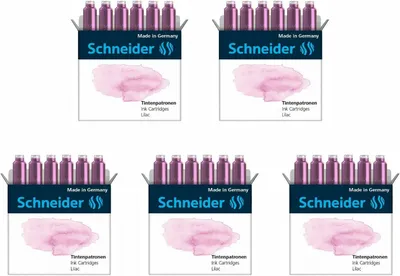 Produktbild von Schneider Standard-Tintenpatronen 5er-Set purple