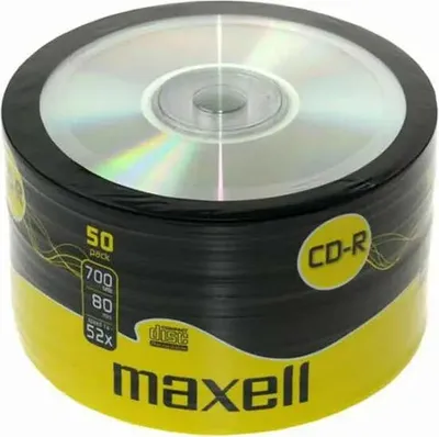 Produktbild von Maxell CD-R 80XL 52x 50 Pack, CD-R, 700 MB, 52 x, Spindel