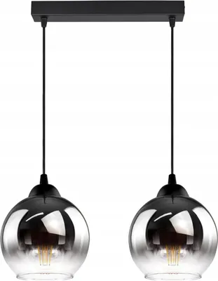 Immagine prodotto di FKL DESIGN Home Deco Lampada da soffitto Lampada a sospensione a sfera Rame nero trasparente