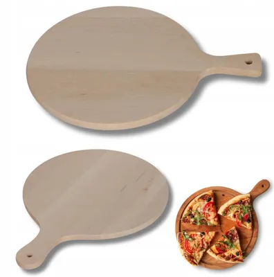 Obrázek produktu pro Woodcarver Kulatá deska na pizzu s rukojetí 38 cm