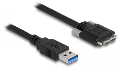 Image de DELOCK USB-A 5 Gbps Kabel St zu Micro-B St, 2 Schrauben 2m