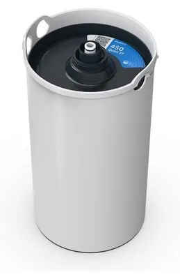 A Brita Purity 450 Quell ST filter cartridge is shown against a white background.