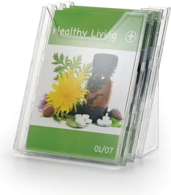 Zdjęcie produktu dla DURABLE Pojemnik na ulotki COMBIBOXX® L A4 pionowy, Przezroczysty, 858019