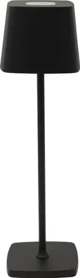 Image de Luxus Europe - Lampe de table tactile Aimée, noire - Lampe de table LED sans fil pour intérieur, rechargeable par USB-C