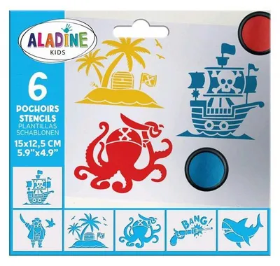 Produktbild von Aladine - Schablonen Piraten 3081393
