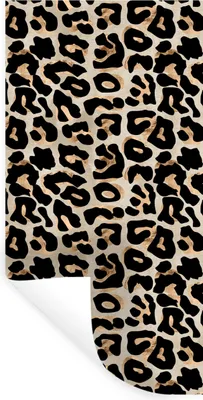 Produktbild von MuchoWow® Wandtattoo Wandsticker Wandaufkleber Pantherdruck - Braun - Luxus 40x80 cm Selbstklebend und Repositionierbar - Repositionierbar - Wasser abweisend