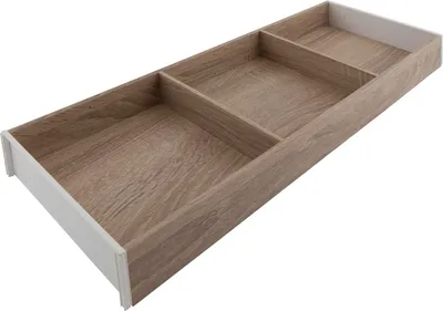 Immagine prodotto di Inserto per cassetti Blum Ambia Line largo con 2 divisori trasversali - Inserto per cassetti NL650mm, L200mm, rovere Bardolino