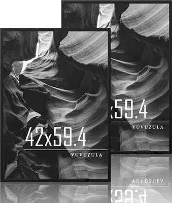 Obrázek produktu pro VUVUZULA fotorámeček A2 černé dřevo 42x59,4cm sada 2 fotorámečků