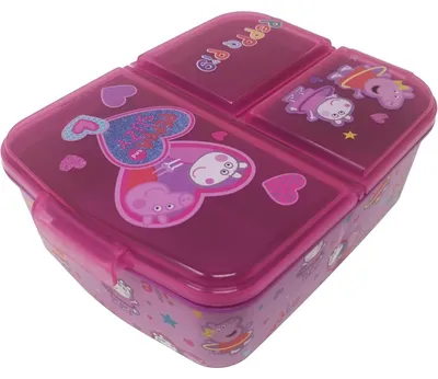 Productafbeelding van Lunchbox voor kinderen, broodtrommel, sandwichbox, met compartimenten, BPA-vrij