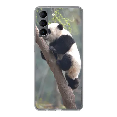 Produktbild von MuchoWow® Handyhülle Schutzhülle Hülle für Samsung Galaxy S21 Panda - Tier - Baum Silikon Softcase Handy Hülle - Softcase