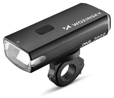 Immagine prodotto di Wozinsky Lampada anteriore per bicicletta + cavo Usb-C (3000 Lm) - Nero