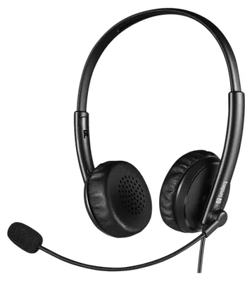 Obrázok produktu pre Sandberg 126-21, Kábel, Kancelária / call centrum, 20 - 20000 Hz, 110 g, Slúchadlá, Čierna
