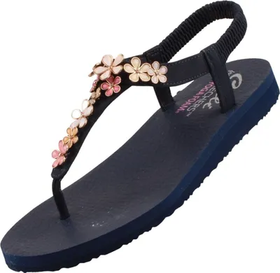 Produktbild von Skechers Damen Zehentrenner Meditation Glass Daisy Blau