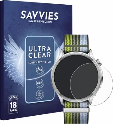 Produktbild von 18x Für Oppo Watch S Schutzfolie Savvies Displayschutz Display Schutz Folie Klar Transparent