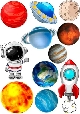 Produktbild von Das Sonnensystem Merkur, Venus, Erde und Mars, Cake Topper,Tortenaufleger, Oblate Premium