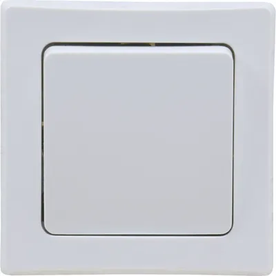 Produktbild von ChiliTec 22213 DELPHI Kreuzschalter 250V/ 10A, inkl. Rahmen, UP, weiß