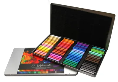 Pastellkreiden-Set, 72 Stück, Metalldose, Künstlerqualität