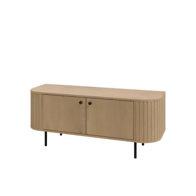Produktbild von TV-Schrank OVARO I 123 cm mit 2 Türen – Modernes TV-Lowboard für Wohnzimmer – TV-Board mit Stauraum – Cremona