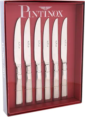 Produktbild von PINTINOX Steakmesser geschmiedet Wellenschliff Edelstahl 18/10 Leonardo 6 tlg.