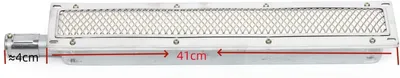 Immagine prodotto di Griglia a gas, bruciatore laterale a infrarossi, struttura in acciaio inossidabile, colore argento, colore argento