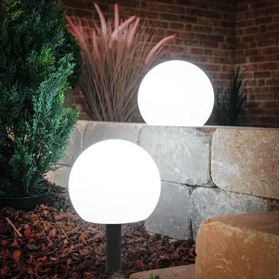 Image de esotec Set de boules solaires d'ambiance avec télécommande ⌀20cm résistant aux intempéries 102911
