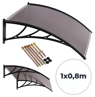 Obrázek produktu pro Stříška nad dveře 100x80 cm zastřešení ochrana z polykarbonátu MultiGarden