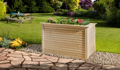 Produktbild von Profi-Hochbeet wekaLine, natur B x T x H 131 x 91 x 81