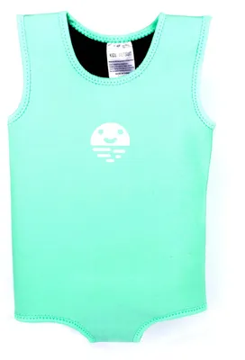 Image de Orby Swim Baby - Combinaison de bain verte 0-6 mois en néoprène, indice de protection solaire UPF 50+