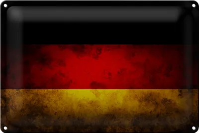 Produktbild von Blechschild Flagge 40x30cm Deutschland Fahne