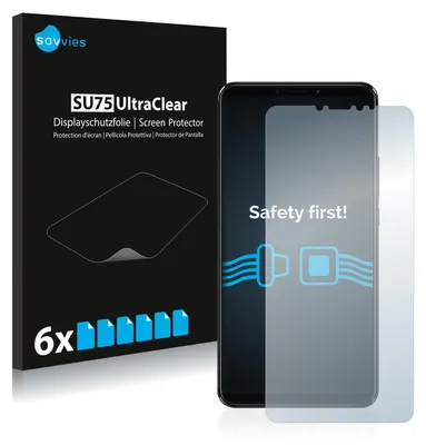 Produktbild von 6x Für Xiaomi Mi Max 3 Schutzfolie Savvies Displayschutz Display Schutz Folie Klar Transparent