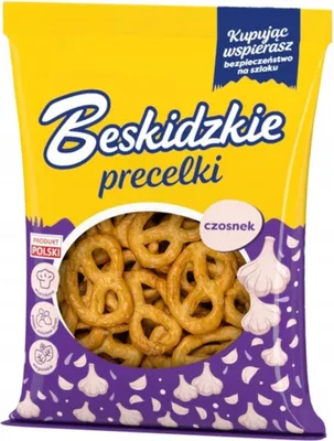 Zdjęcie produktu dla Precelki Beskidzkie czosnkowe 120 g