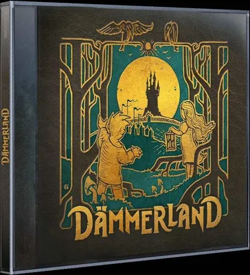 A product case with a decorative cover depicting a fantasy scene.