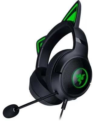 Obrázek produktu pro Razer Kraken Kitty V2, Kabel, Hraní, 20 - 20000 Hz, 353 g, Sluchátka s mikrofonem, Černá