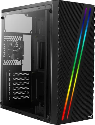 Produktbild von AEROCOOL ADVANCED TECHNOLOGIES AeroCool Streak - Tower - ATX - Bočný panel s oknom (akryl)