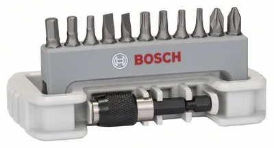 Produktbild von Bosch Accessories 2608522127 Bit-Set 12teilig Schlitz, Kreuzschlitz Phillips, Kreuzschlitz Pozidriv, Innen-TORX