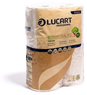 Image de Carton de 30 rouleaux de papier hygiénique ECONATURAL à 3 plis 250 feuilles 18m - 629182