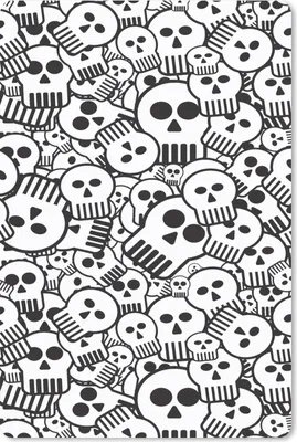 Produktbild von MuchoWow® Mauspad Mousepad Totenkopf - Muster - Punk - Cartoon 18x27 cm - Mousepads - Maus Mat - Pad - Mausunterlage
