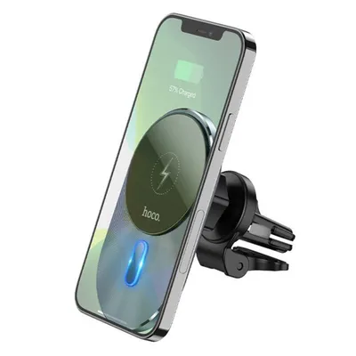 Obrázek produktu pro Indukční držák do mřížky chladiče HOCO kompatibilní s MagSafe 15W CA91 šedý