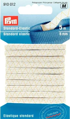 Produktbild von Prym Standard-Elastic weiß 5 mm 5 m Gummiband  